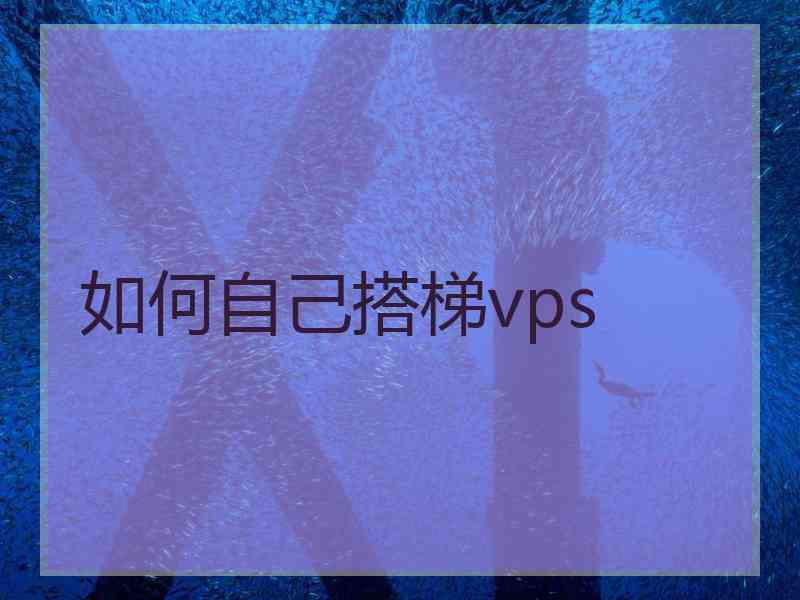 如何自己搭梯vps