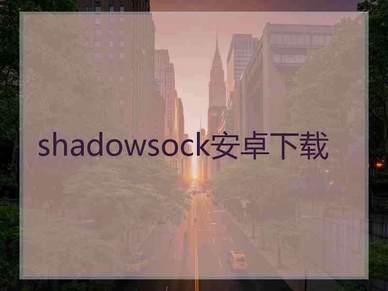 shadowsock安卓下载