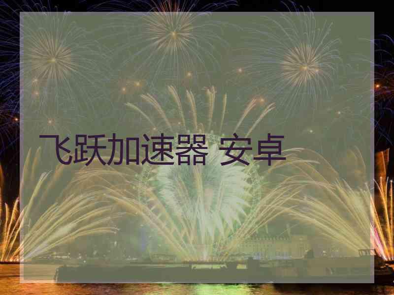 飞跃加速器 安卓