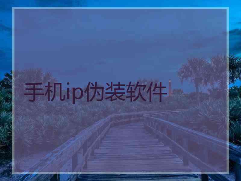 手机ip伪装软件