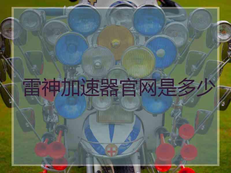 雷神加速器官网是多少