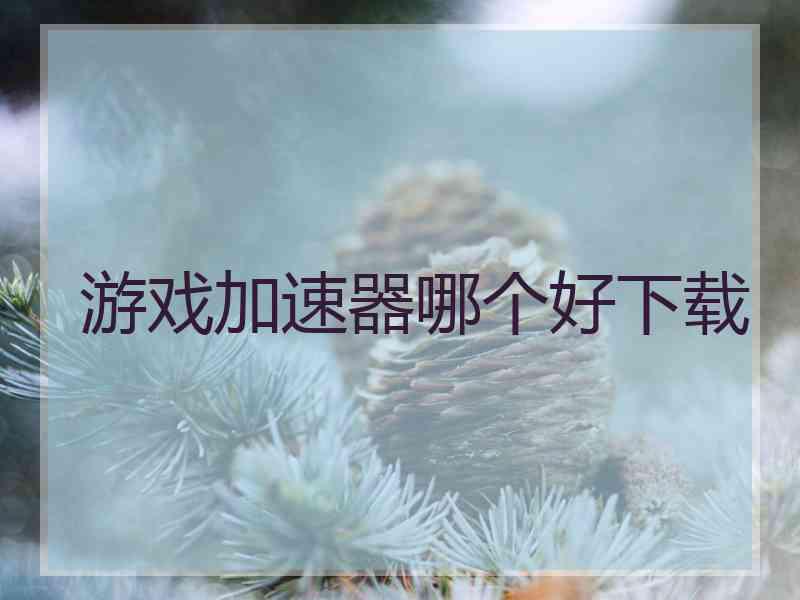 游戏加速器哪个好下载