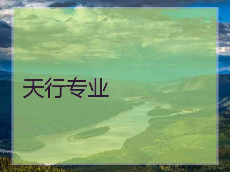 天行专业