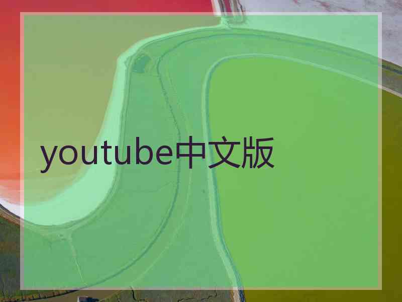 youtube中文版