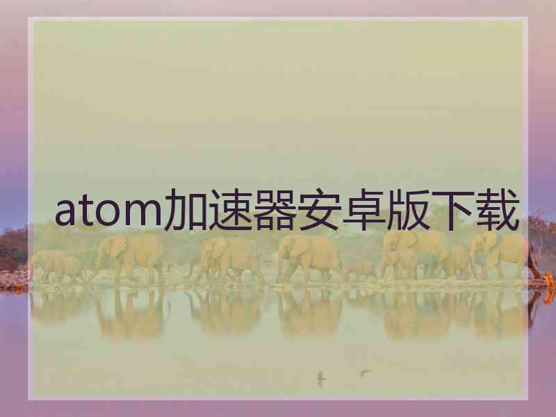 atom加速器安卓版下载
