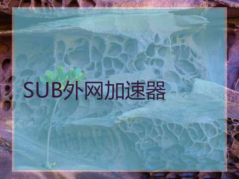 SUB外网加速器