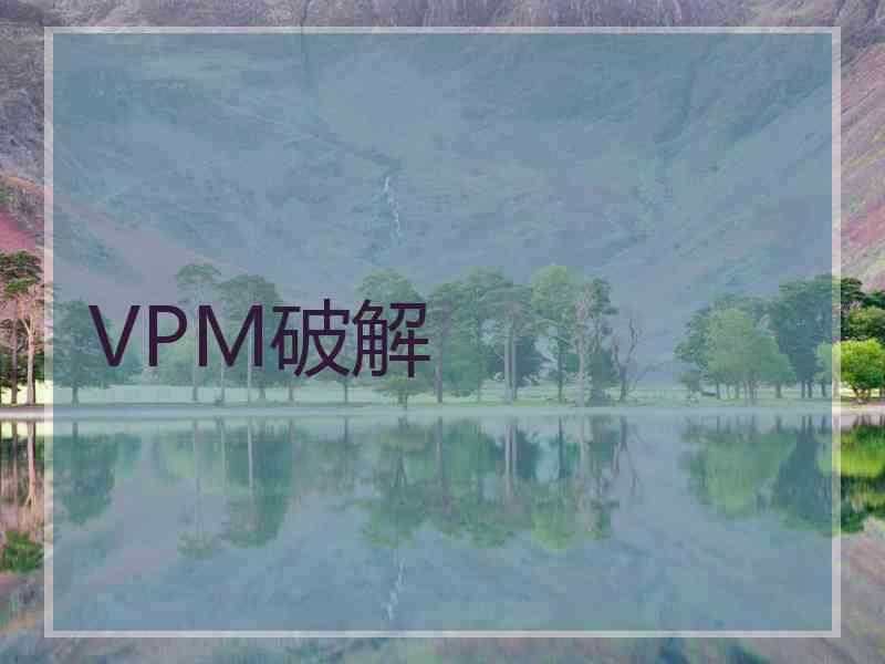 VPM破解