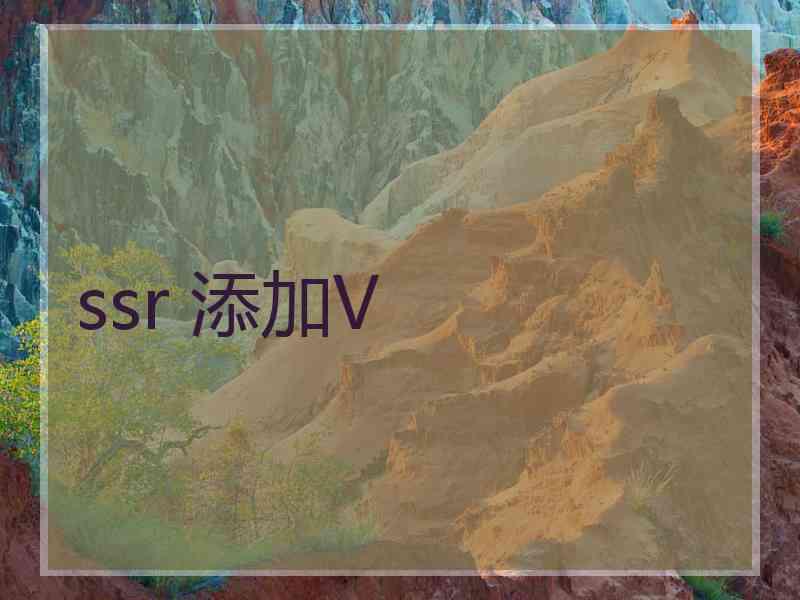 ssr 添加V