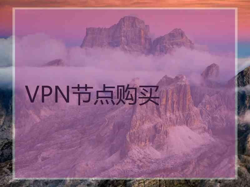 VPN节点购买