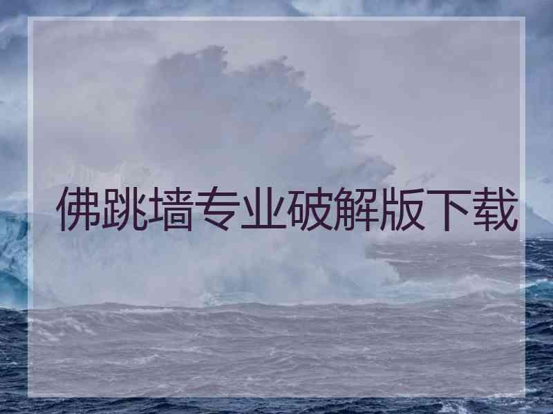 佛跳墙专业破解版下载
