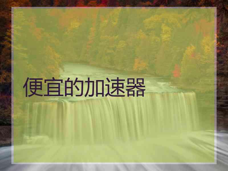 便宜的加速器