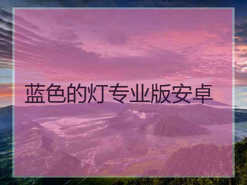 蓝色的灯专业版安卓