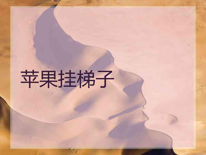 苹果挂梯子