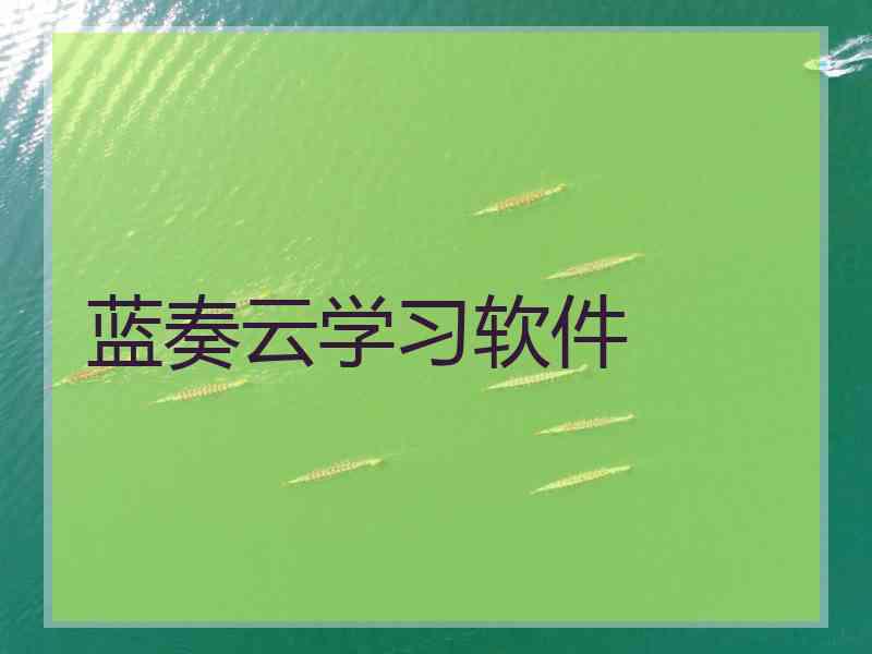 蓝奏云学习软件