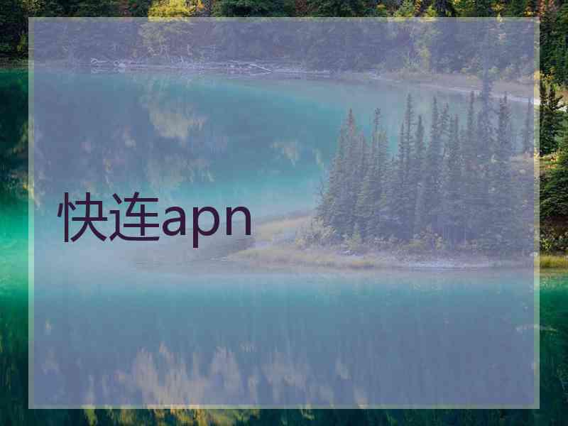 快连apn