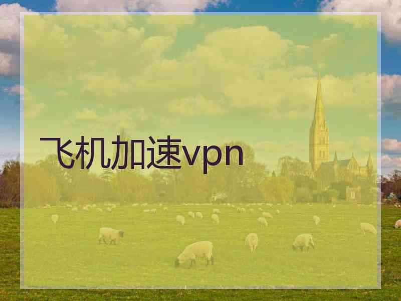 飞机加速vpn