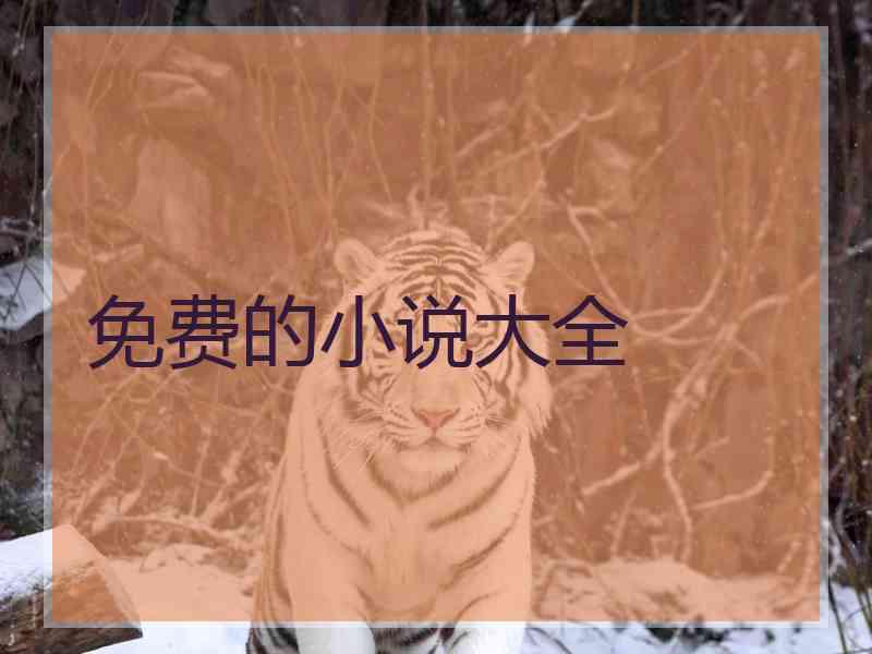 免费的小说大全