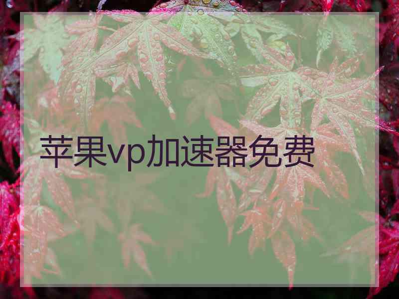 苹果vp加速器免费