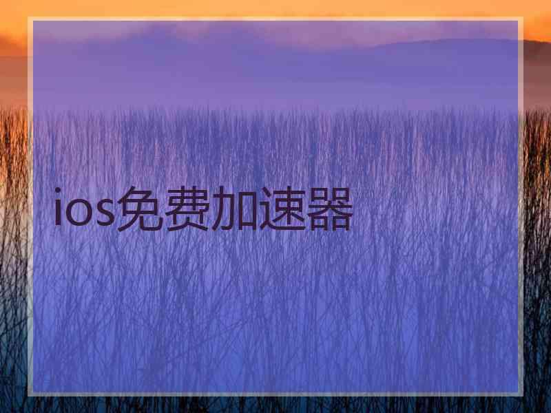 ios免费加速器