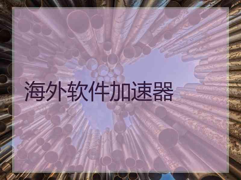 海外软件加速器