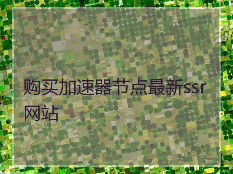 购买加速器节点最新ssr网站