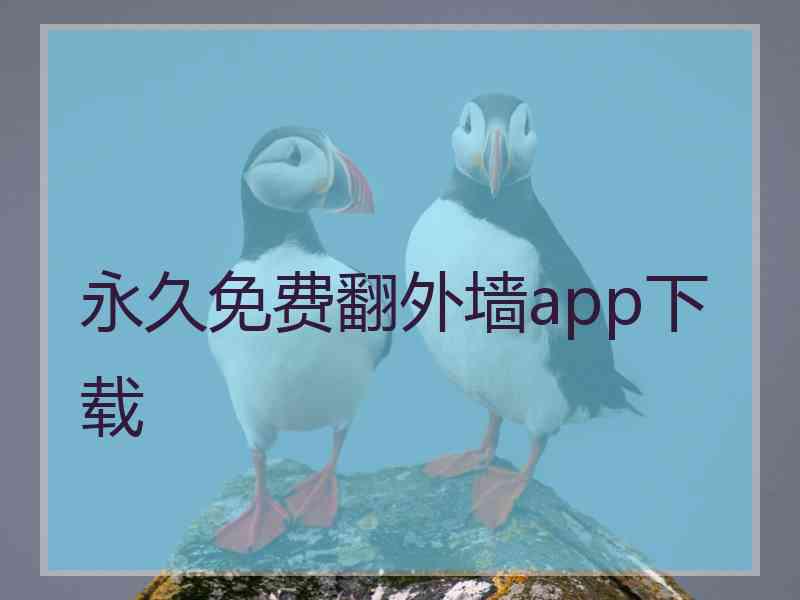 永久免费翻外墙app下载