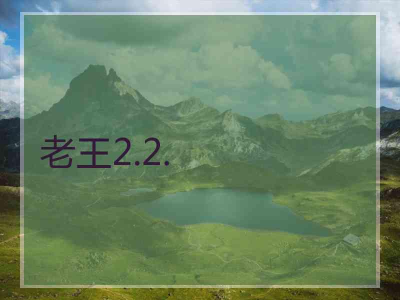 老王2.2.