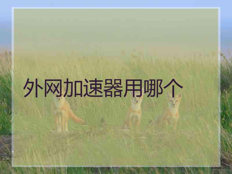外网加速器用哪个