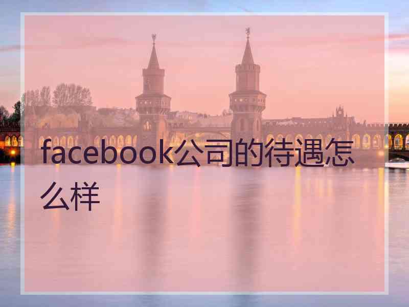 facebook公司的待遇怎么样