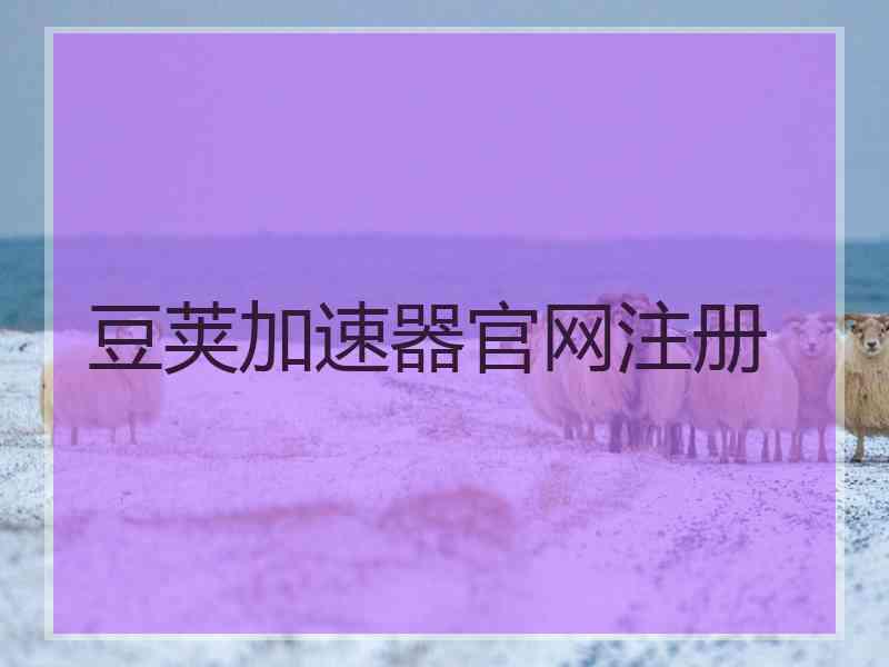 豆荚加速器官网注册