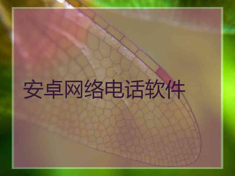 安卓网络电话软件