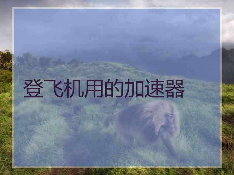 登飞机用的加速器