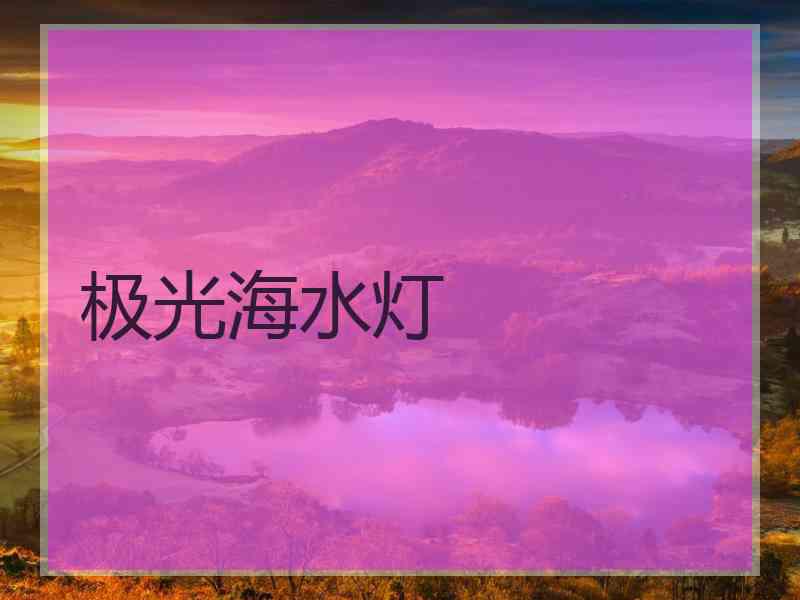 极光海水灯