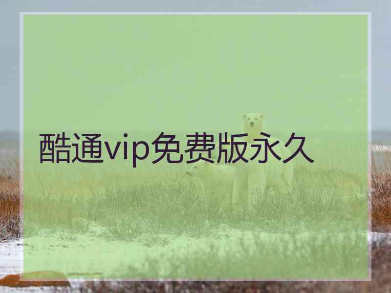 酷通vip免费版永久