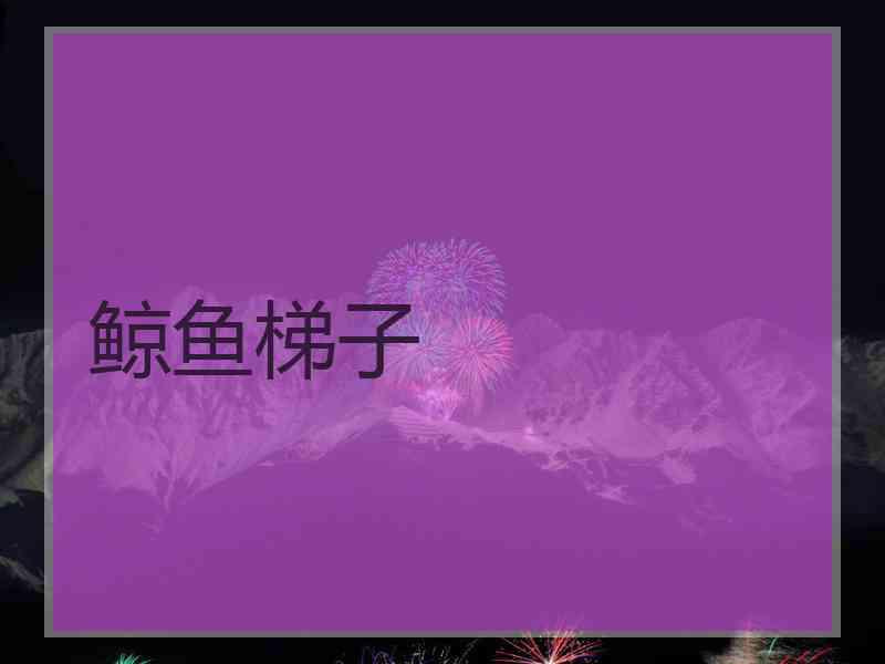 鲸鱼梯子