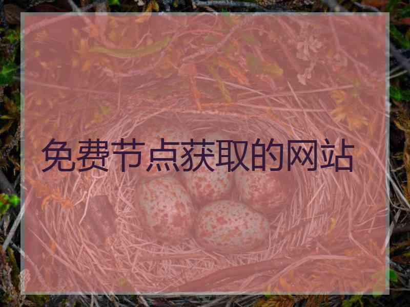 免费节点获取的网站