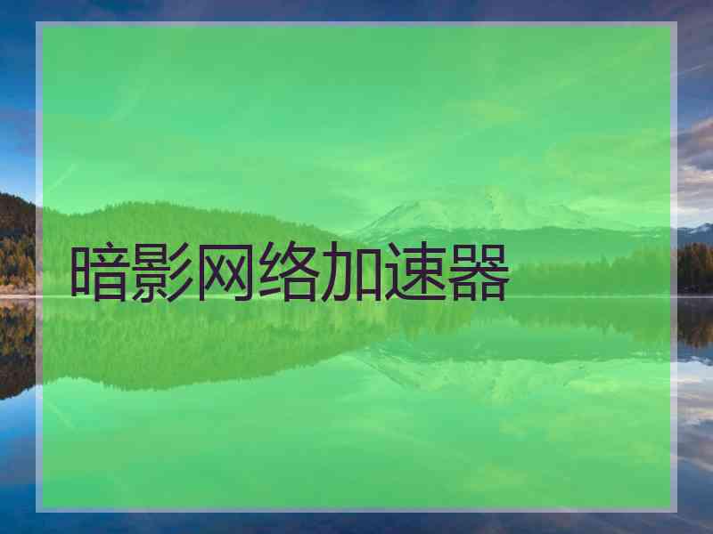 暗影网络加速器