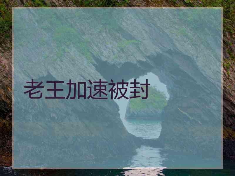 老王加速被封