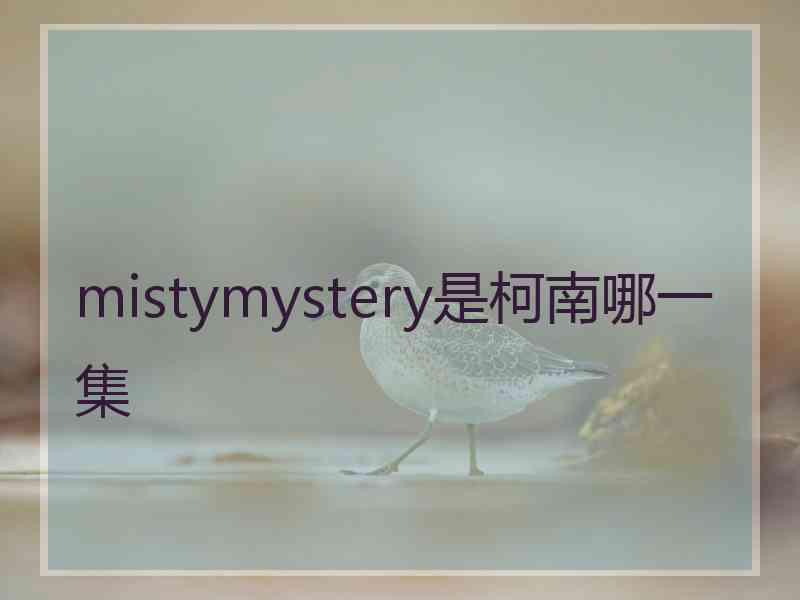 mistymystery是柯南哪一集