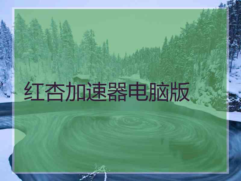红杏加速器电脑版