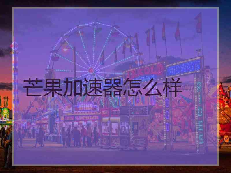 芒果加速器怎么样