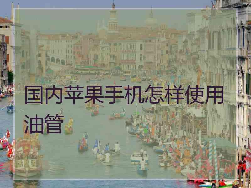 国内苹果手机怎样使用油管