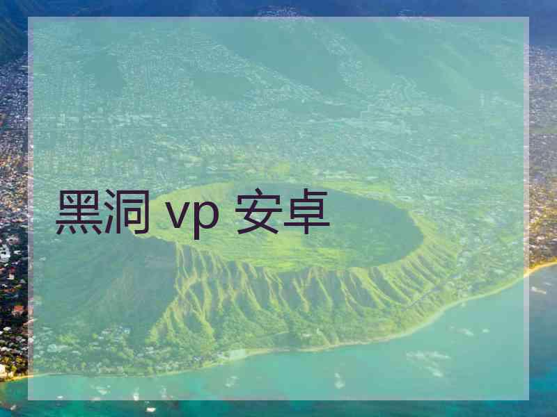 黑洞 vp 安卓