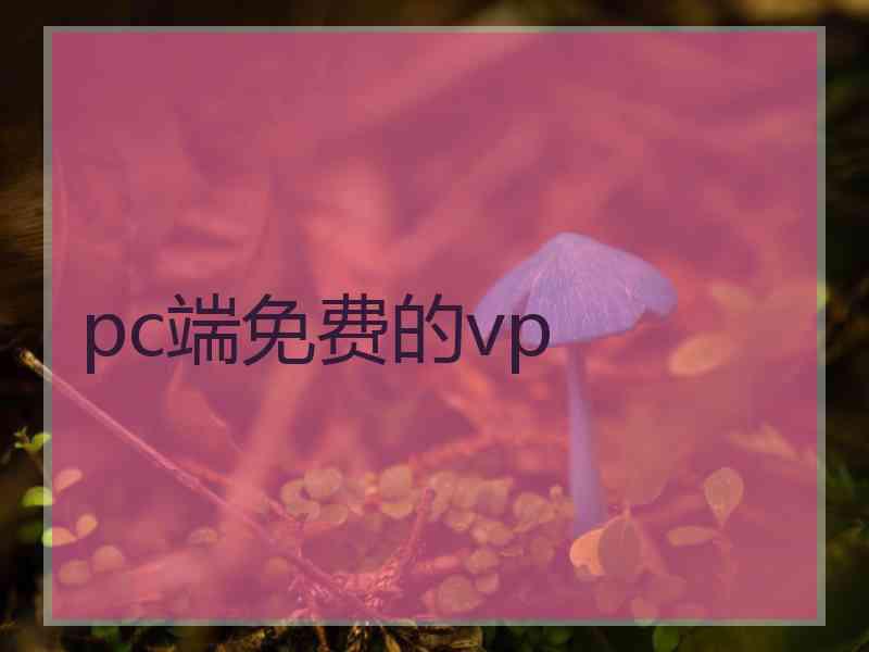 pc端免费的vp