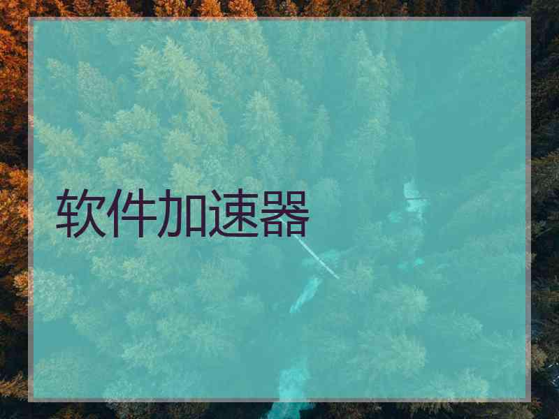 软件加速器