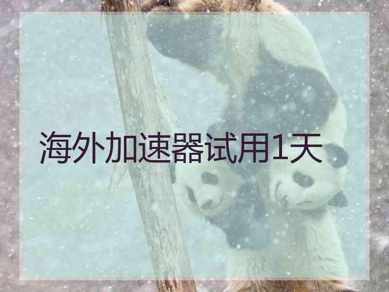 海外加速器试用1天