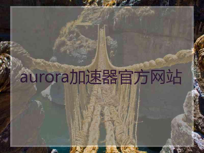 aurora加速器官方网站
