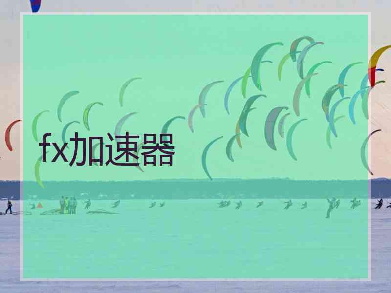 fx加速器