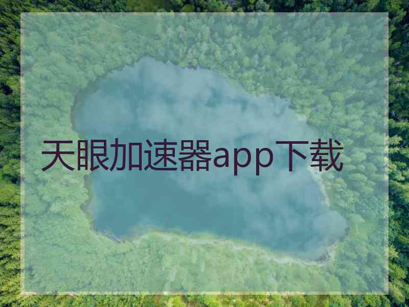 天眼加速器app下载