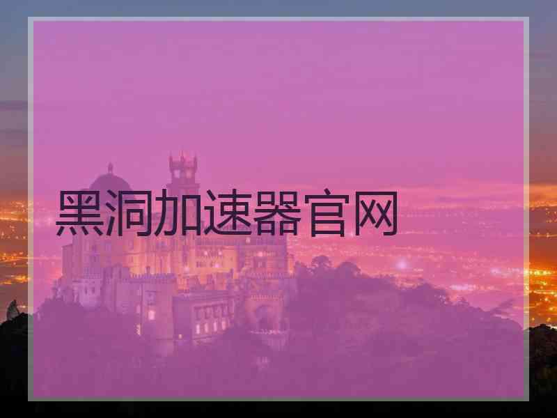 黑洞加速器官网